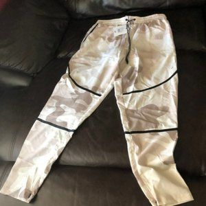 Puma x STAMPD beige grey casual camo  jogger style pants M